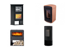 Wood-burning stoves for heating one room